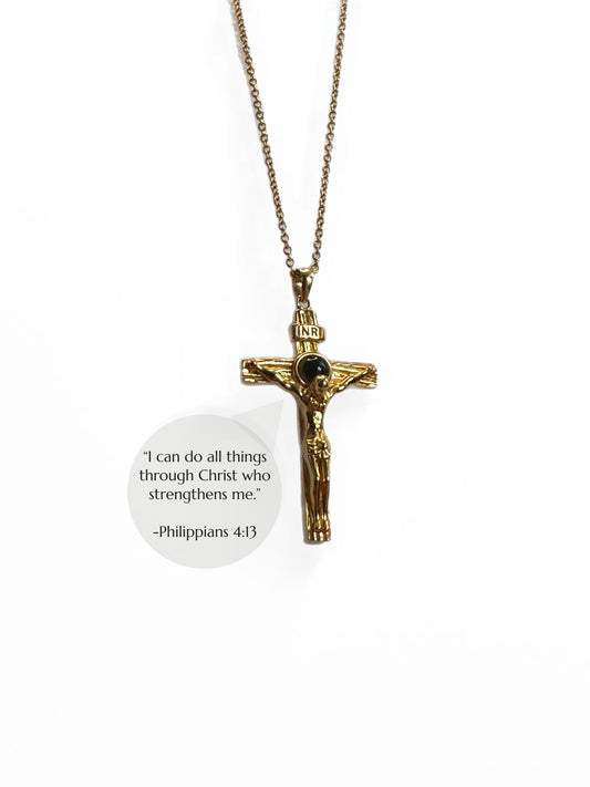 Gold Plated Silver Crucifix